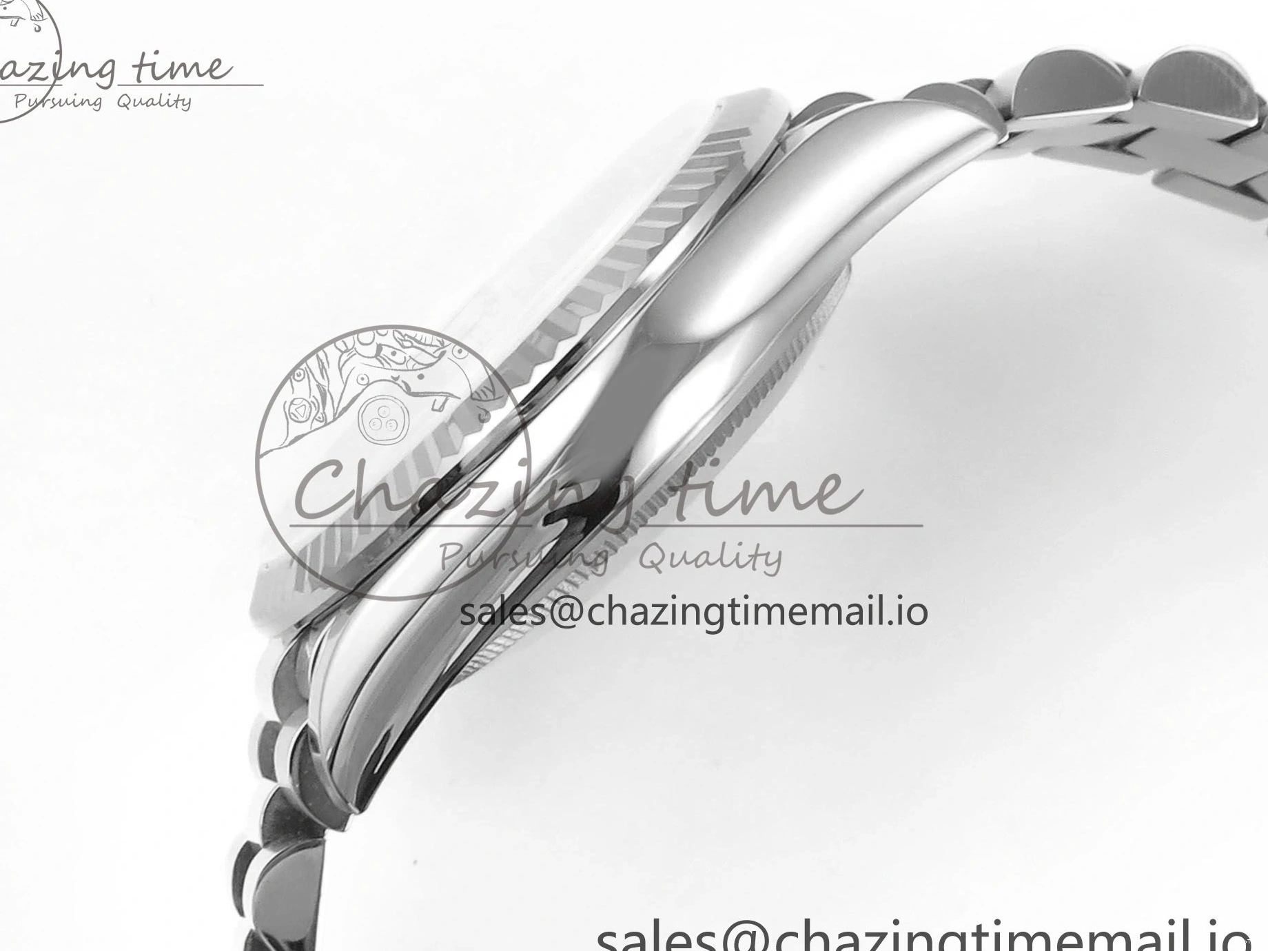 MiroTime 0404 Day Date 36 YG 128236 KF 1:1 Best Edition Ice Blue Crystal Dial on President Bracelet A2836 (Gain Weight) Modern 500